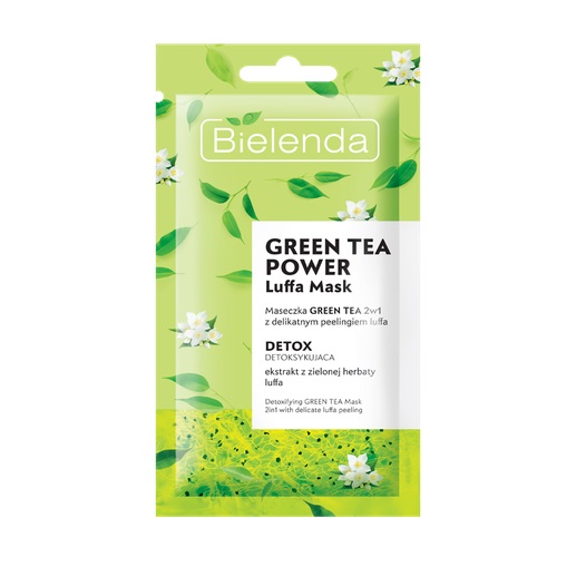 6188281633411580 Green Tea Power Luffa Mask detoksykująca maseczka 2w1 z delikatnym peelingiem 8g - obrazek 1