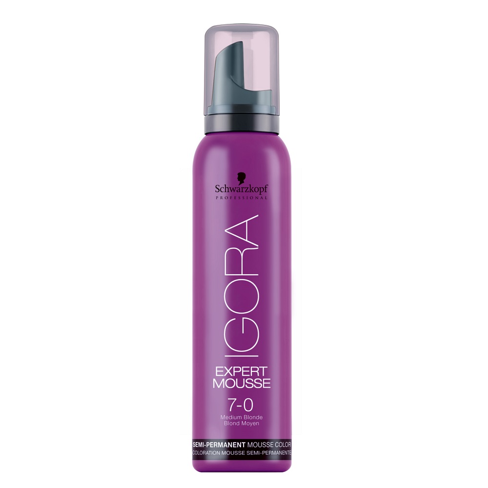 61923311636528927 Igora Expert Mousse koloryzująca pianka do włosów 7-0 Średni Blond 100ml - obrazek 1
