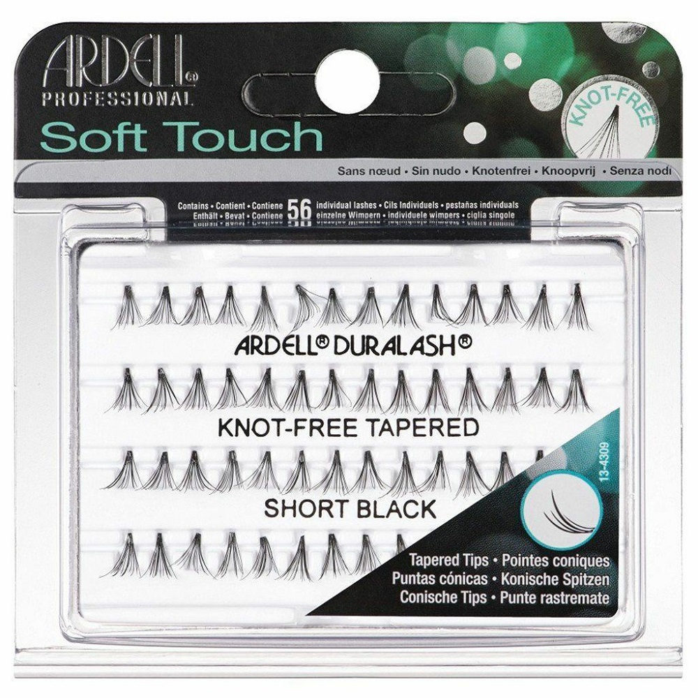 6203371676395034 Soft Touch Knot-Free kępki rzęs Short Black 56szt. - obrazek 1