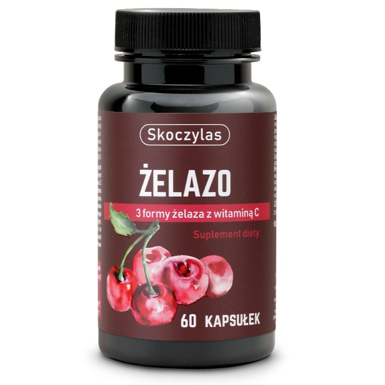 6204861742821807 Żelazo 3 formy żelaza z witaminą C suplement diety 60 kapsułek - obrazek 1