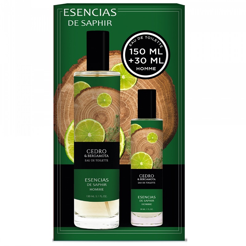 62086391679490018 Esencias Cedro & Bergamota zestaw woda toaletowa spray 150ml + woda toaletowa spray 30ml - obrazek 1