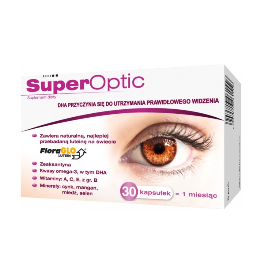 62109511764062118 SuperOptic suplement diety ze składnikami wspierającymi prawidłowe widzenie 30 kapsułek - obrazek 1