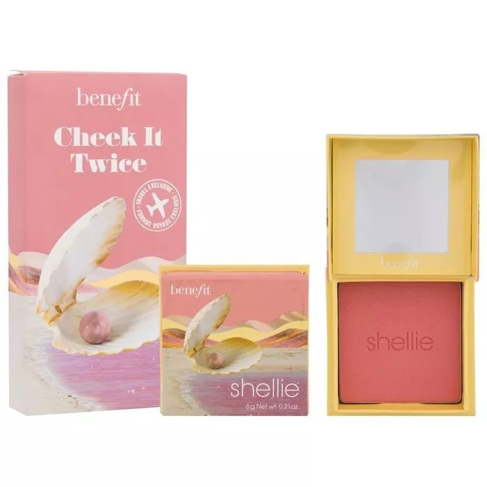 62130031731483313 Cheek It Twice zestaw róży do policzków Shellie Warm-Seashell Pink 2x6g - obrazek 1