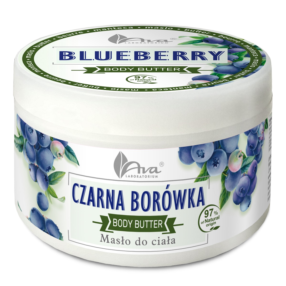 62223821659609560 Body Butter masło do ciała Czarna Borówka 250g - obrazek 1