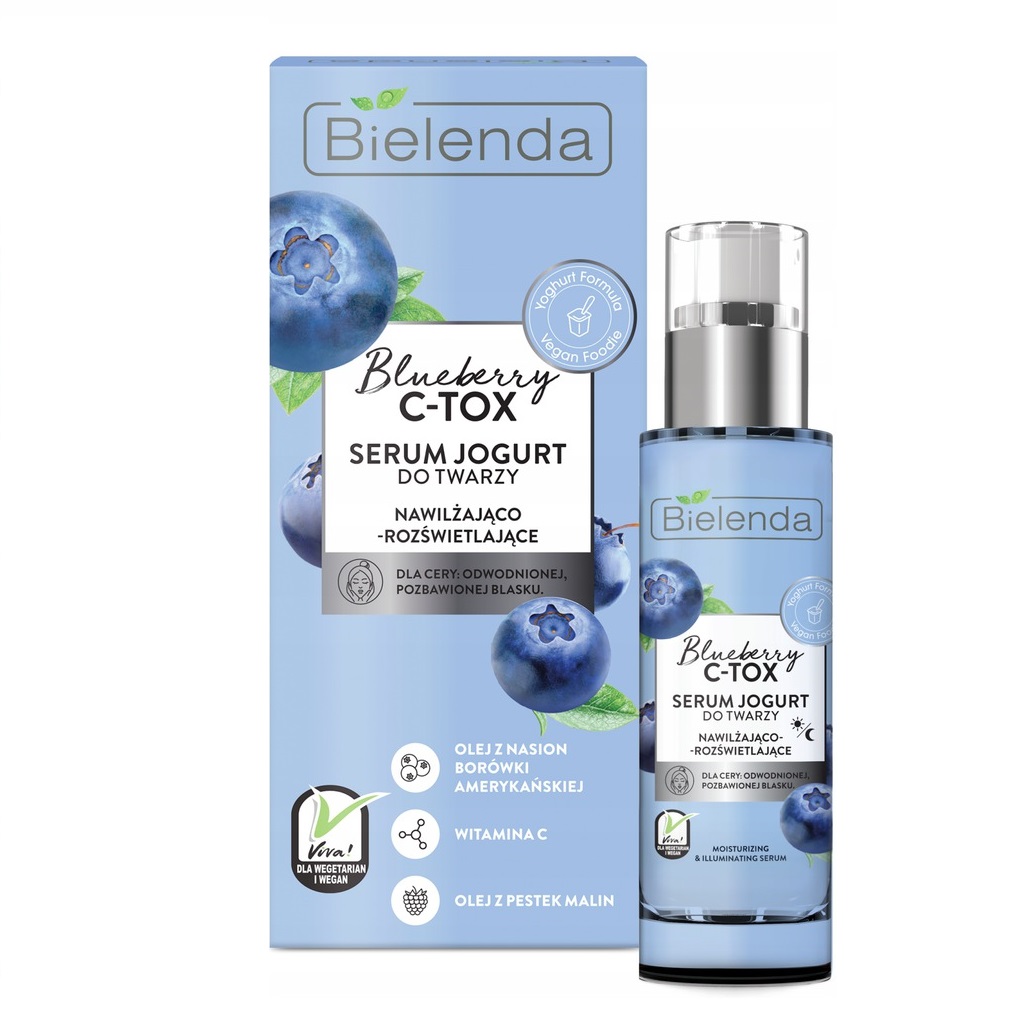 62249681650891051 Blueberry C-TOX serum jogurt do twarzy nawilżająco-rozświetlające 30ml - obrazek 1