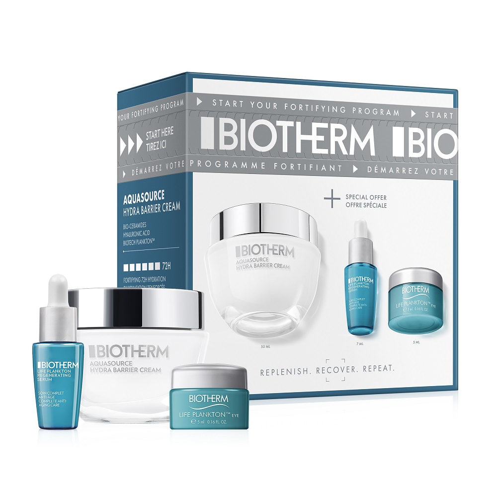 6246341750264631 Aquasource Hydra Barrier Routine zestaw krem do twarzy 50ml + serum do twarzy 7ml + krem pod oczy 5ml - obrazek 1