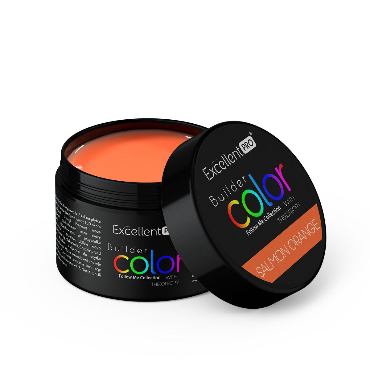 www.kozubek.info Builder Color With Thixotropy żel budujący Salmon Orange 15g - obrazek 1