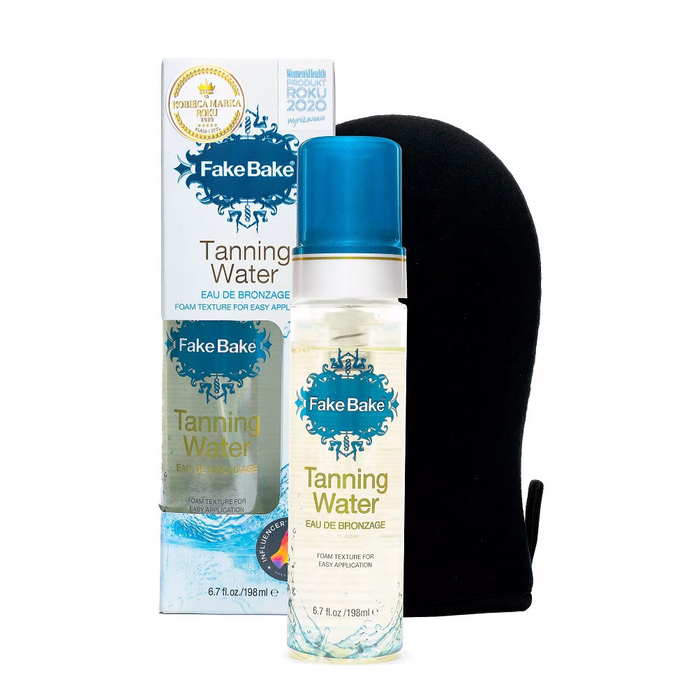 62483561678136678 Tanning Water samoopalacz w postaci wodnej pianki 198ml + rękawica - obrazek 1