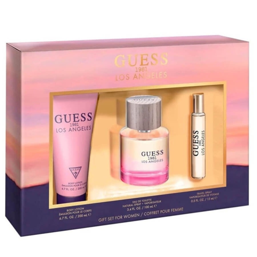 62493691763725545 1981 Los Angeles Women zestaw woda toaletowa spray 100ml + balsam do ciała 200ml + woda perfumowana spray 15ml - obrazek 1