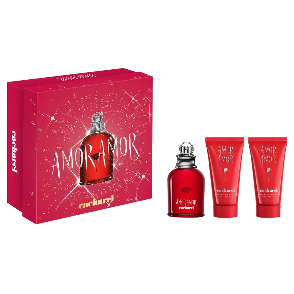 62501351757581050 Amor Amor zestaw woda toaletowa spray 50ml + balsam do ciała 2x50ml - obrazek 1