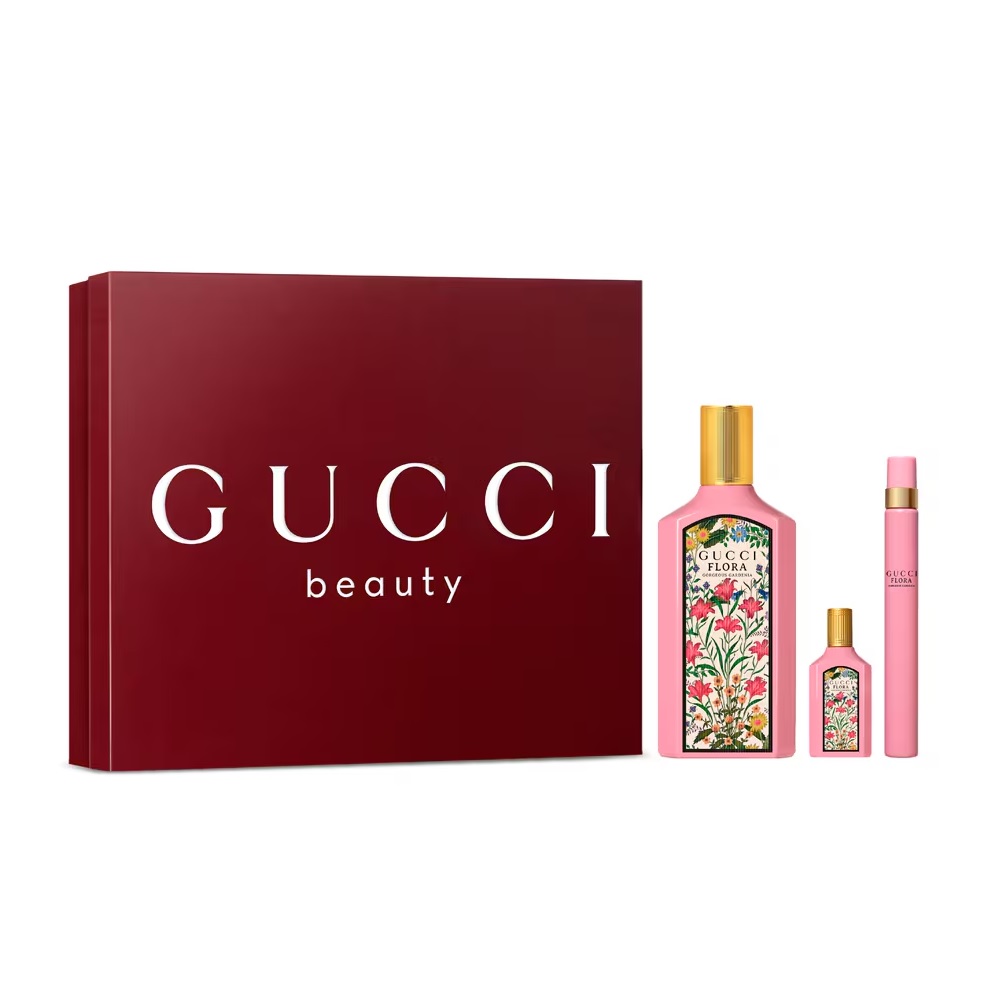 62505051757674807 Flora Gorgeous Gardenia zestaw woda perfumowana spray 100ml + woda perfumowana spray 10ml + miniatura wody perfumowanej 5ml - obrazek 1