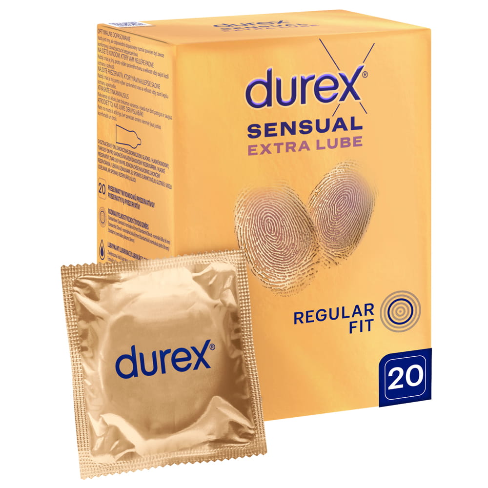 62772681729267756 Sensual Extra Lube prezerwatywy z dodatkowym lubrykantem 20szt - obrazek 1