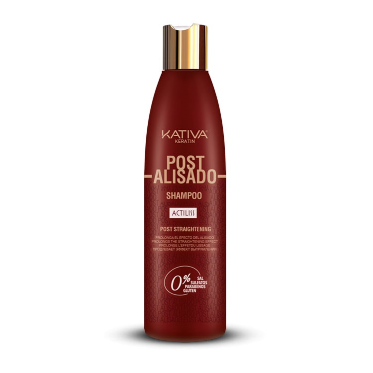 6285411657699435 Keratin Post Alisado Shampoo szampon do włosów z keratyną roślinną przedłużający efekt wygładzenia 250ml - obrazek 1
