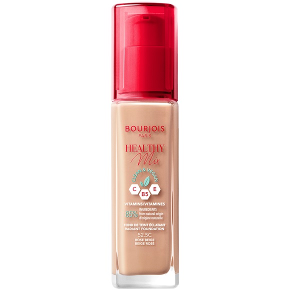62864061674037934 Healthy Mix Clean wegański podkład rozświetlający 52.5 Rose Beige 30ml - obrazek 1