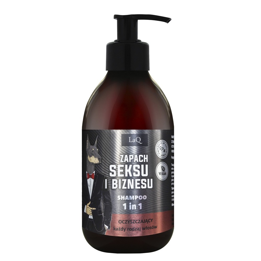 62880861753860179 Zapach Seksu i Biznesu oczyszczający szampon do włosów 1w1 300ml - obrazek 1