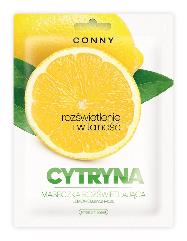 SLUZ_SLIMAKA_Conny_Saszetka_181004b Lemon Essence Mask rozświetlająca maseczka w płachcie Cytryna 23g - obrazek 1