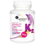 Witamina K2 Menachinon Mono FORTE MK-7 200 µg z Natto suplement diety 60 kapsułek