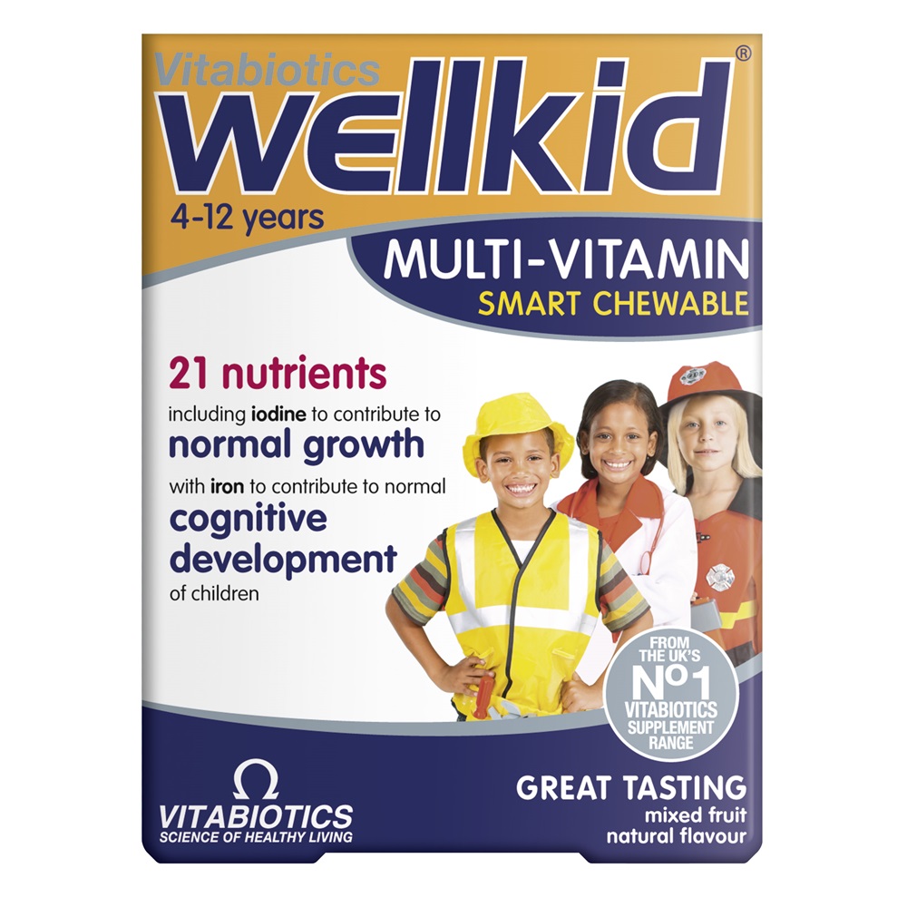 63003081731421589 Wellkid Multi-Vitamin suplement diety dla dzieci 30 tabletek do żucia - obrazek 1