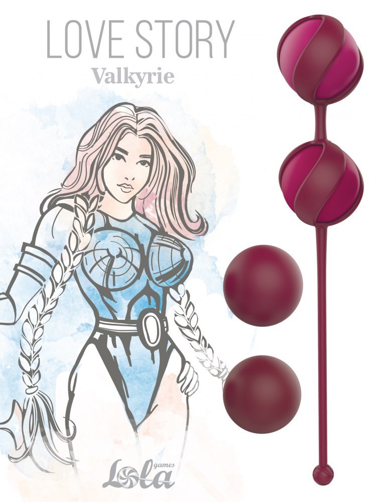 63105751630677105 Love Story Valkyrie zestaw kulek dopochwowych Wine Red - obrazek 1