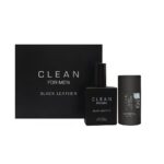 For Men Black Leather zestaw woda toaletowa spray 100ml + dezodorant sztyft 75g