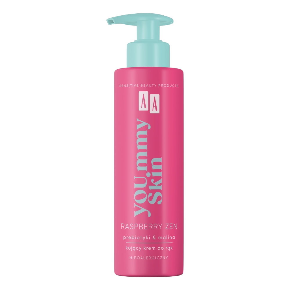 63125541710140139 YOU.mmy Skin Raspberry Zen kojący krem do rąk 200ml - obrazek 1