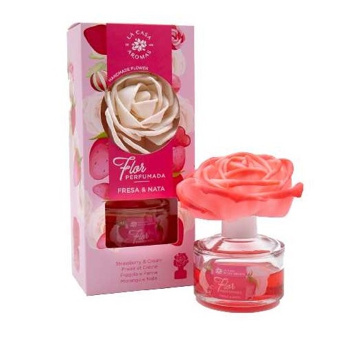 63127241691749302 Flor Perfumada dyfuzor zapachowy w formie kwiatu Truskawki i Śmietana 65ml - obrazek 1
