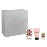 Feminine zestaw woda perfumowana spray 30ml + miniatura wody perfumowanej 7ml + balsam do ciała 30ml