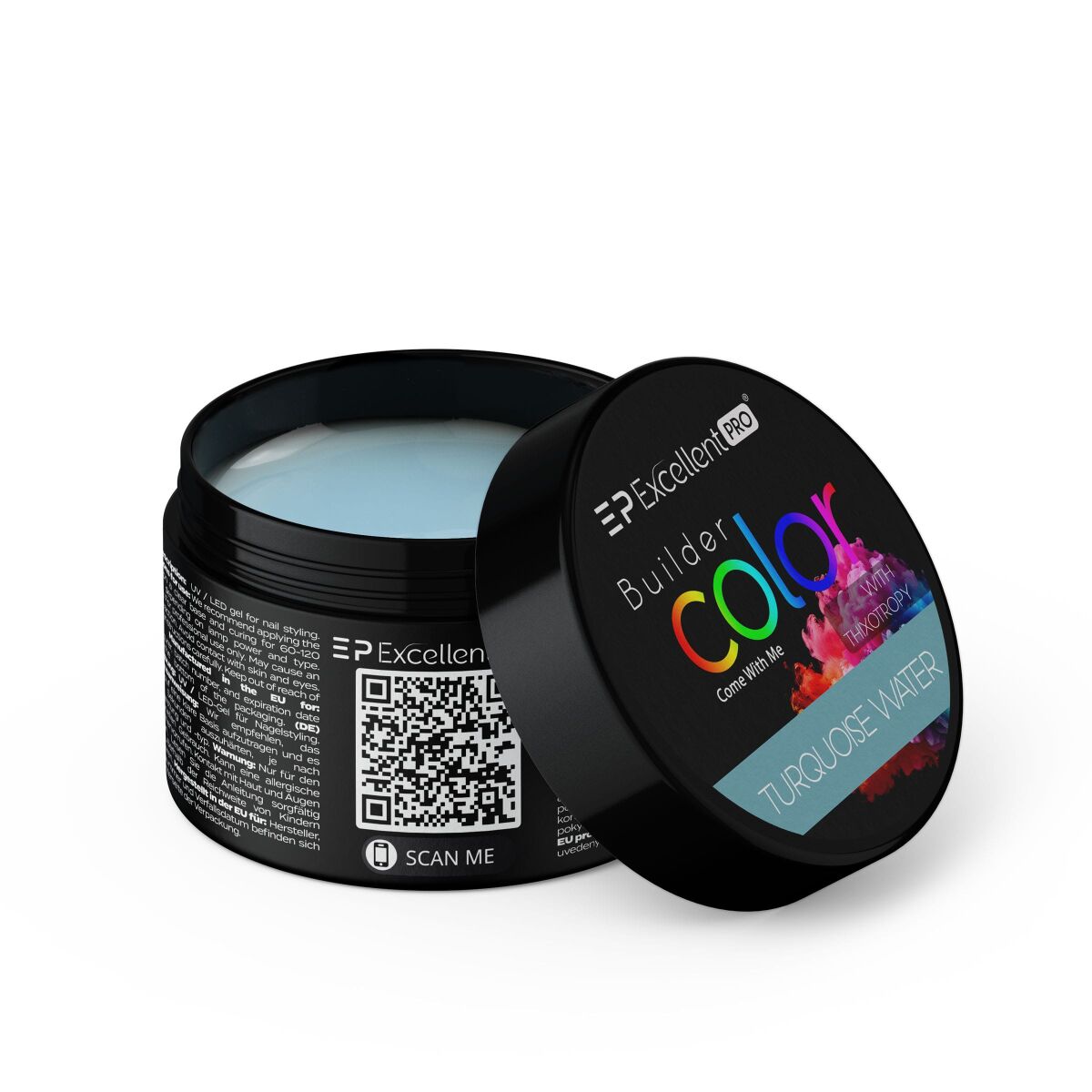 Kozubek.info for Excellent PRO Builder Color With Thixotropy Pastel żel budujący Turquoise Water 15g - obrazek 1