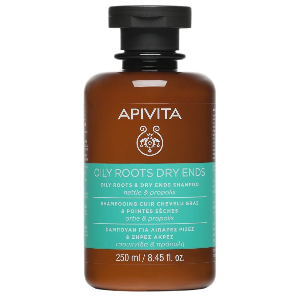 63279571755761714 Oily Roots & Dry Ends Shampoo szampon regulujący przetłuszczanie nasady i odżywiający suche końcówki z pokrzywą i propolisem 250ml - obrazek 1