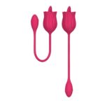 Licking Massager With Vibrating Egg stymulator z języczkiem i wibrującym jajkiem Pink