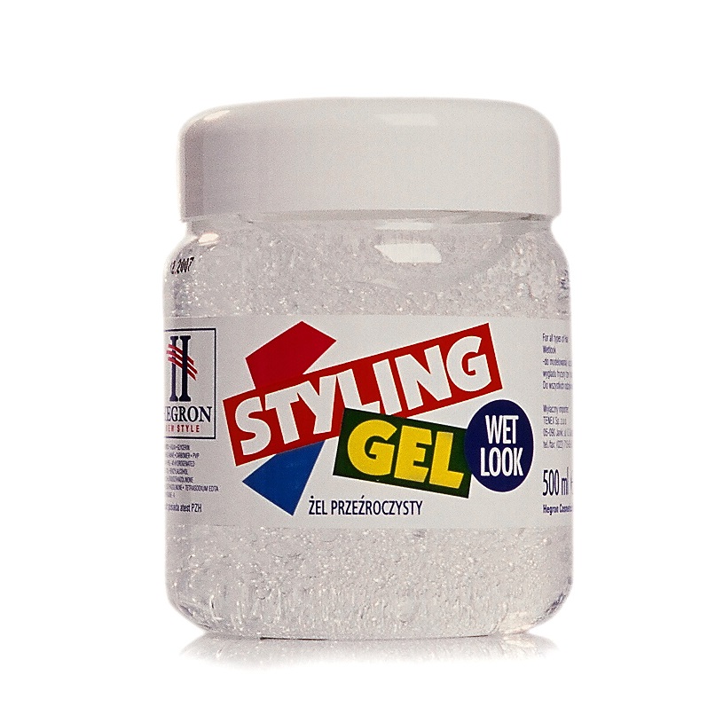 6347751659340377 Styling Gel Wet Look nabłyszczający żel do stylizacji włosów Biały 500ml - obrazek 1