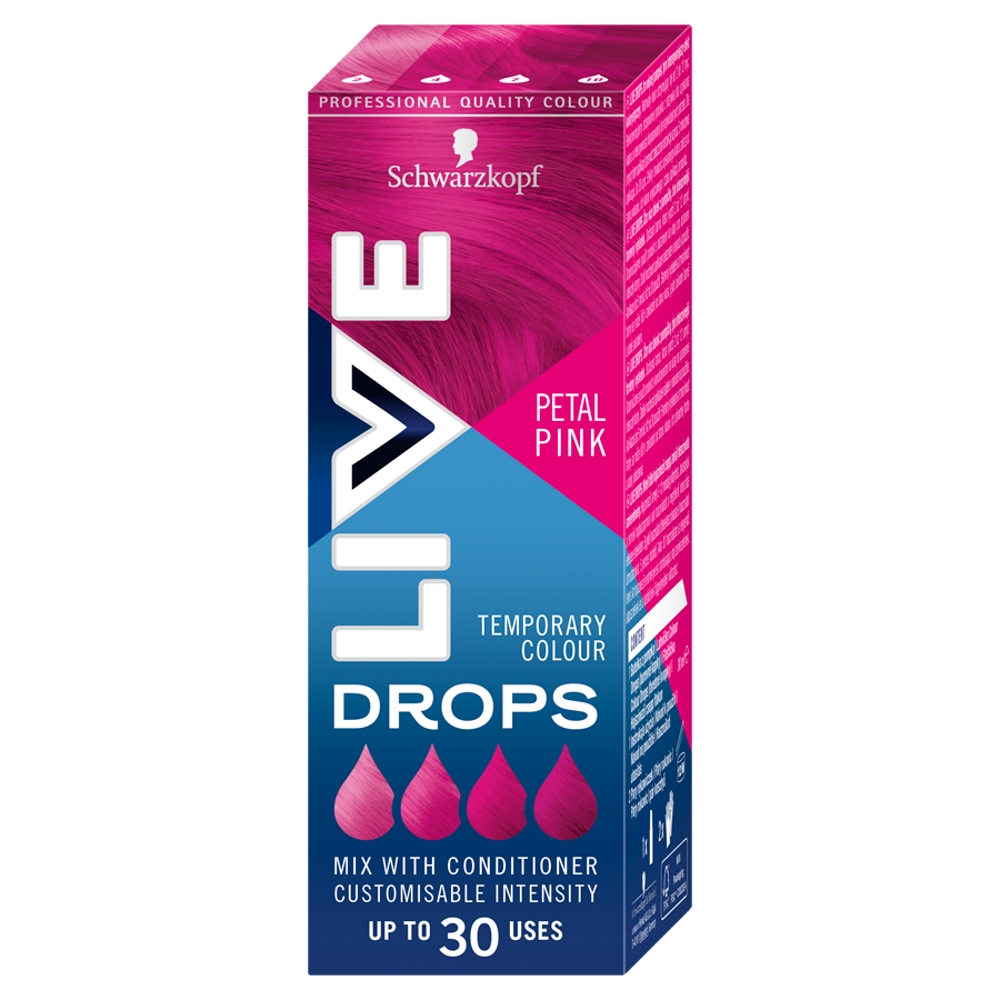 63509941748360209 Live Drops krople do nietrwałej koloryzacji włosów Petal Pink 30ml - obrazek 1