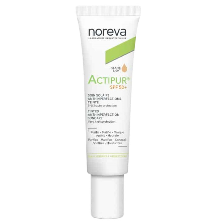 6363531754066172 Actipur SPF50+ krem przeciwsłoneczny na niedoskonałości Light 30ml - obrazek 1