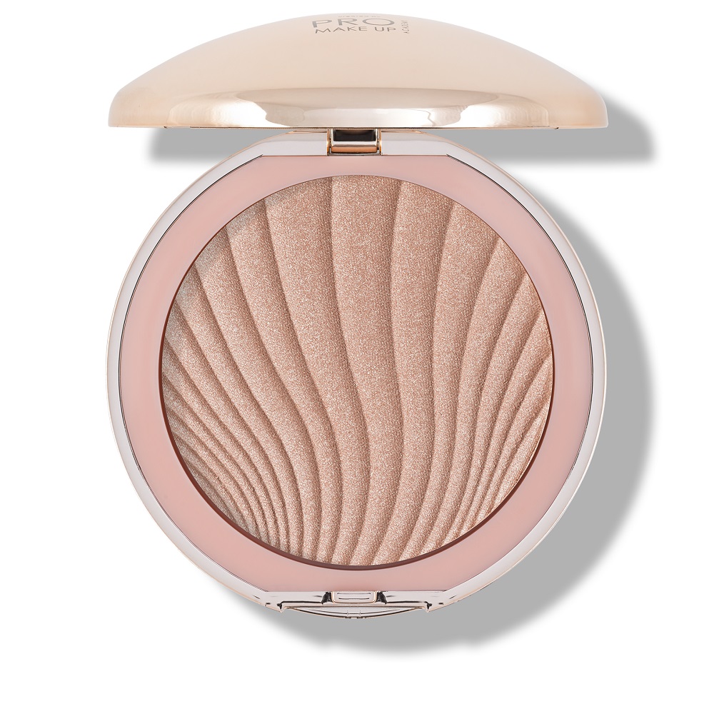 63713751661944759 Pro Make Up prasowany rozświetlacz do twarzy Shimmer Rio 9g - obrazek 1
