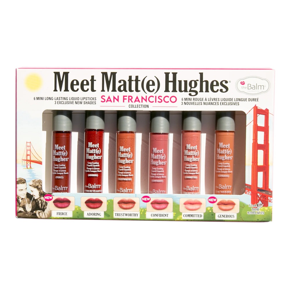 6373601687753757 Meet Matt(e) Hughes zestaw mini pomadek w płynie San Francisco 6x1.2ml - obrazek 1