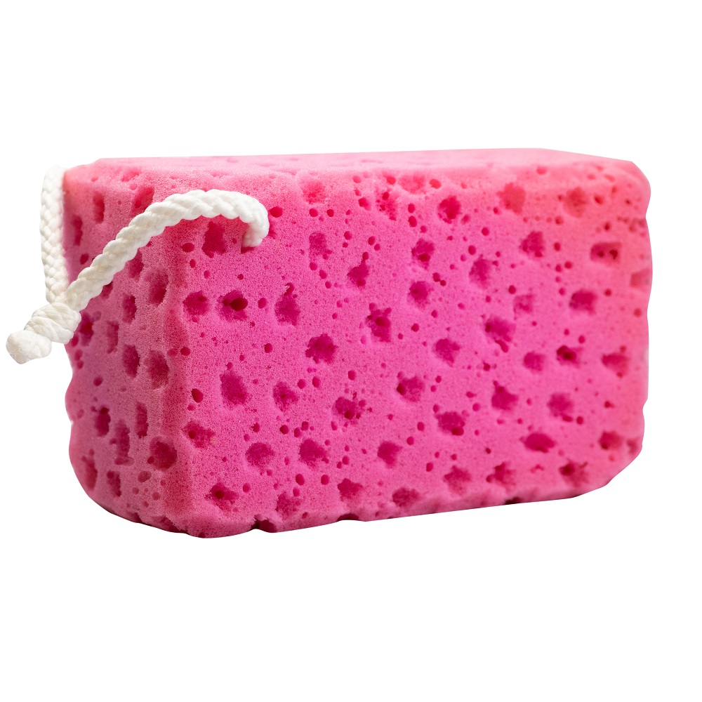 63873371745595887 Gąbka do mycia ciała XXL Różowa - obrazek 1