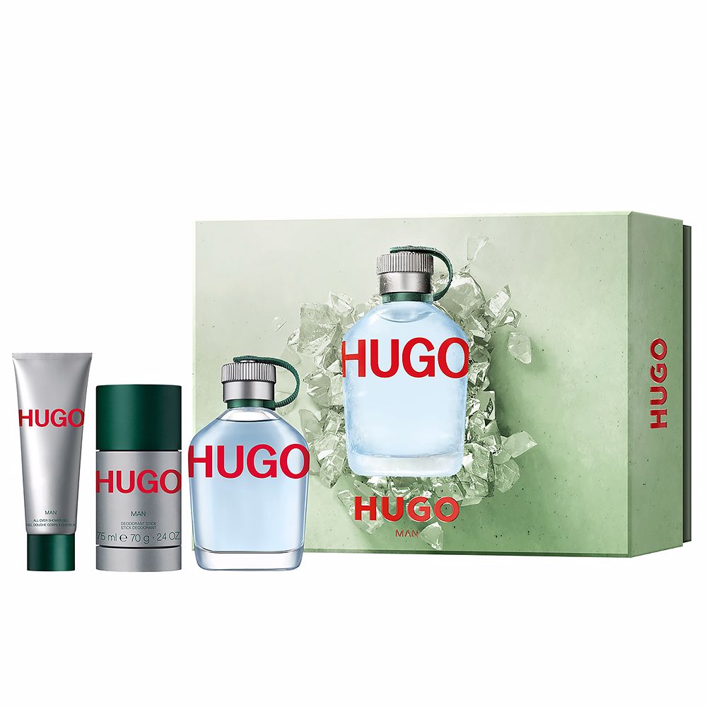 641421674557398 Hugo Man zestaw woda toaletowa spray 125ml + dezodorant sztyft 75ml + żel pod prysznic 50ml - obrazek 1