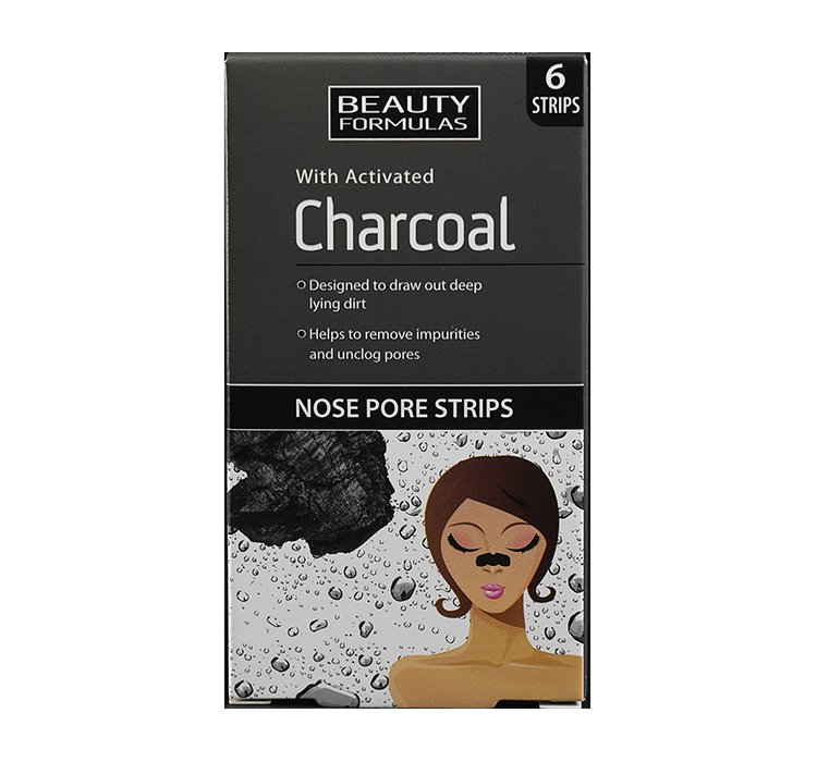 64152211588139457 Charcoal Nose Pore Strips oczyszczające paski na nos z aktywnym węglem 6szt. - obrazek 1