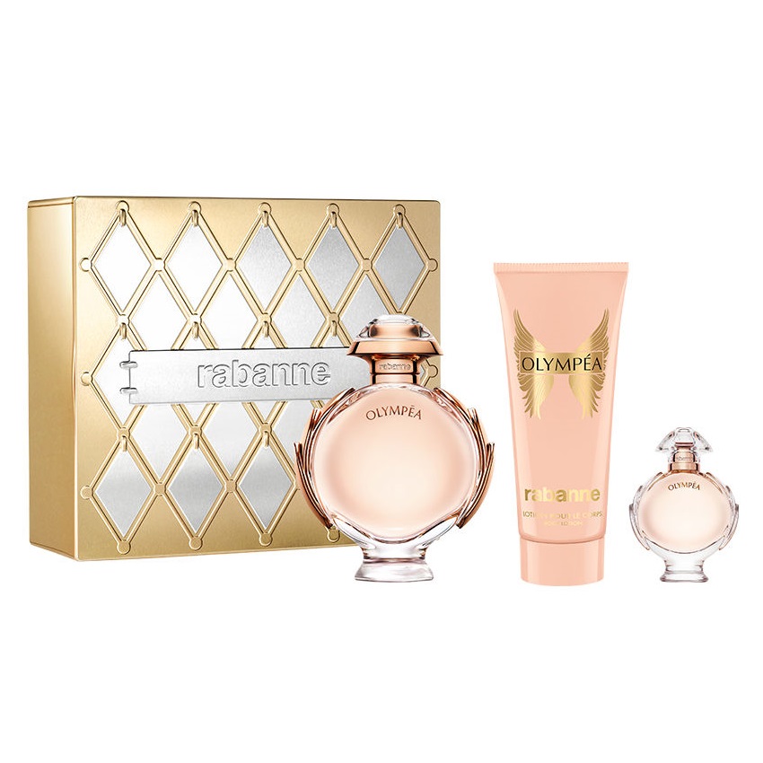 64346751757572971 Olympea zestaw woda perfumowana spray 80ml + balsam do ciała 100ml + woda perfumowana 6ml - obrazek 1
