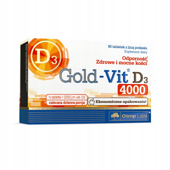 6437291743059878 Gold-Vit D3 4000 suplement diety 90 tabletek - obrazek 1