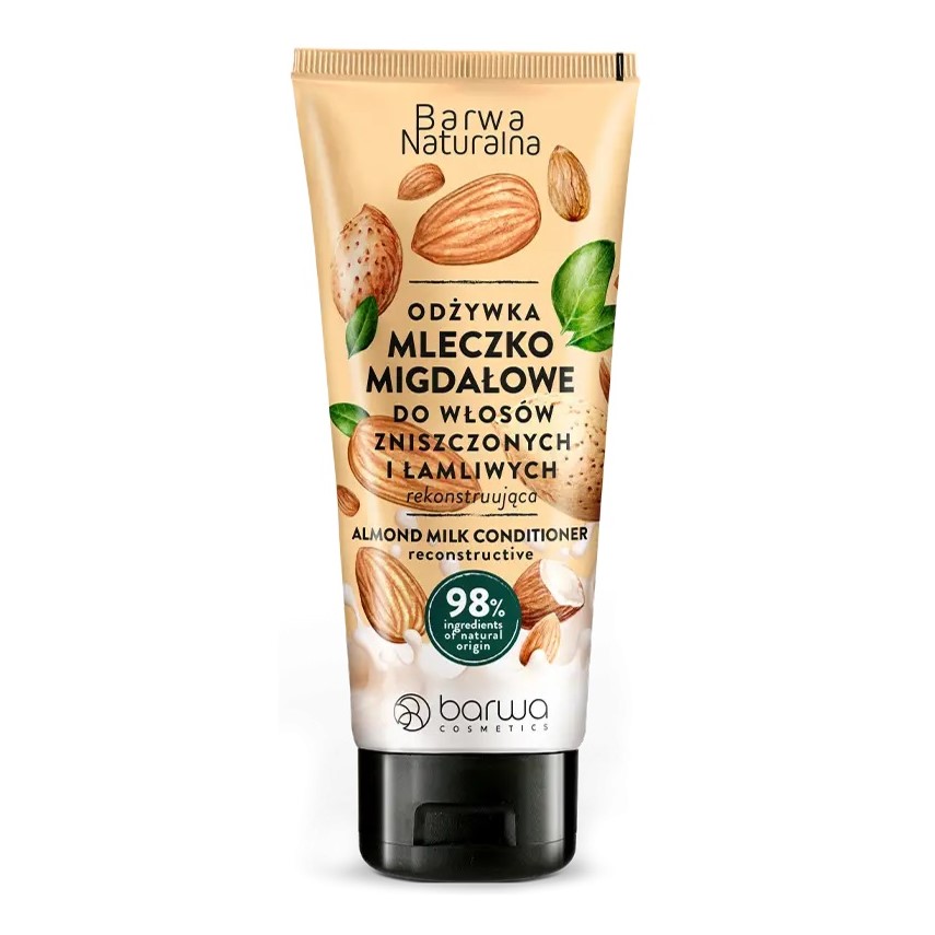 64374301709551737 Naturalna odżywka do włosów zniszczonych i łamliwych Mleczko Migdałowe 200ml - obrazek 1