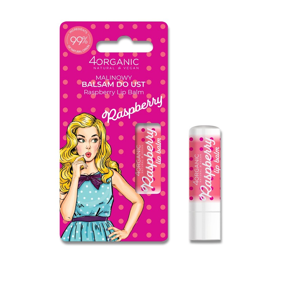 64513881674541298 Pin-up Girl naturalny balsam do ust Raspberry 5g - obrazek 1