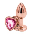 Rear Assets korek analny z kryształkiem Small Rose Gold Pink
