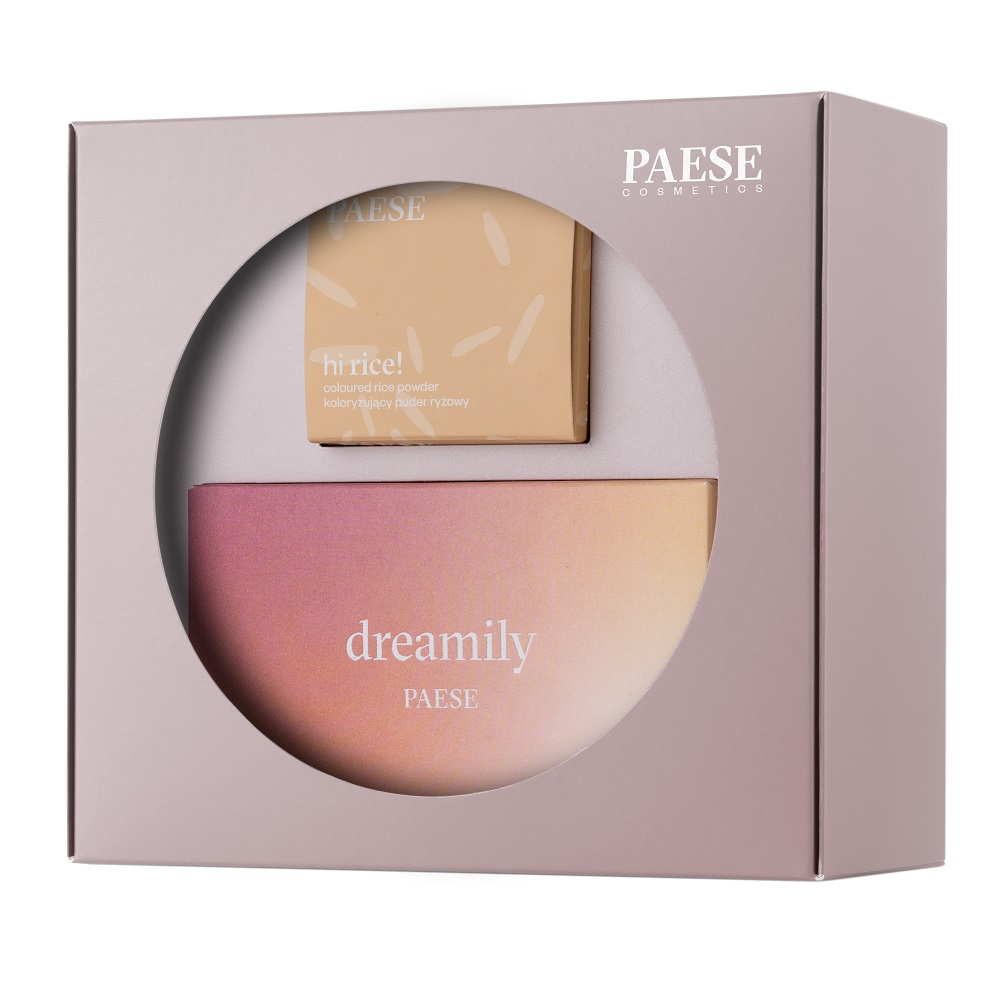 64747221666173518 Sparkling Snow zestaw Hi Rice! sypki puder ryżowy 10 Light Beige 10g + Dreamily paleta cieni do powiek 12g - obrazek 1