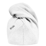 Ultrachłonny pielęgnacyjny turban do włosów White