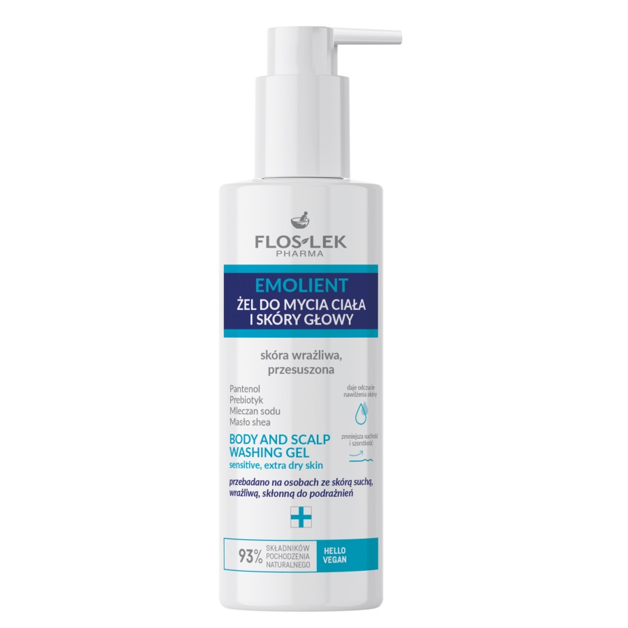 64880721713845012 Emolient żel do mycia ciała i skóry głowy 175ml - obrazek 1