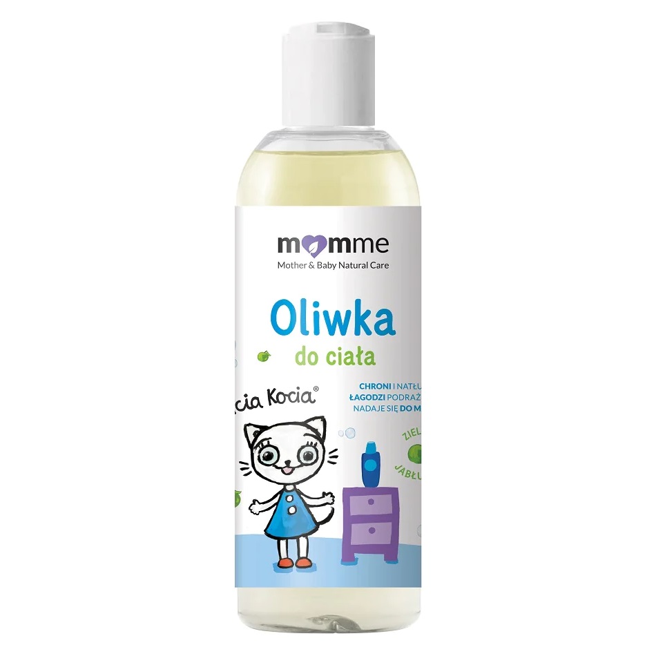 64956731693902171 Kicia Kocia oliwka do ciała Zielone Jabłuszko 150ml - obrazek 1
