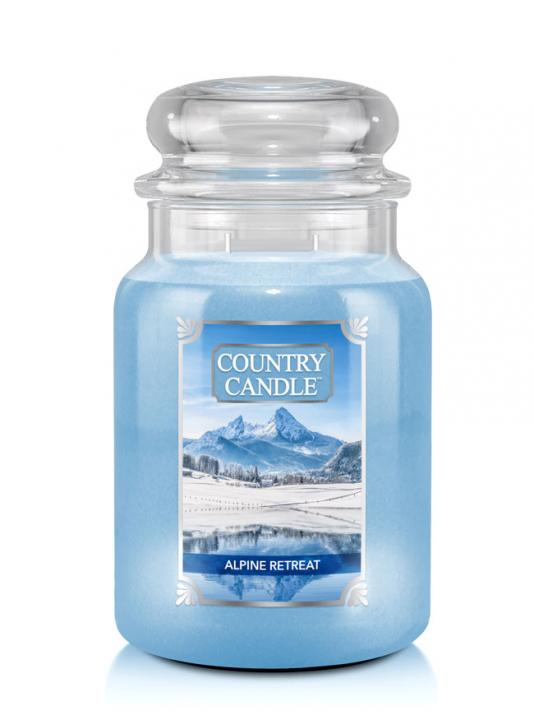 65111631642673252 Duża świeca zapachowa z dwoma knotami Alpine Retreat 680g - obrazek 1