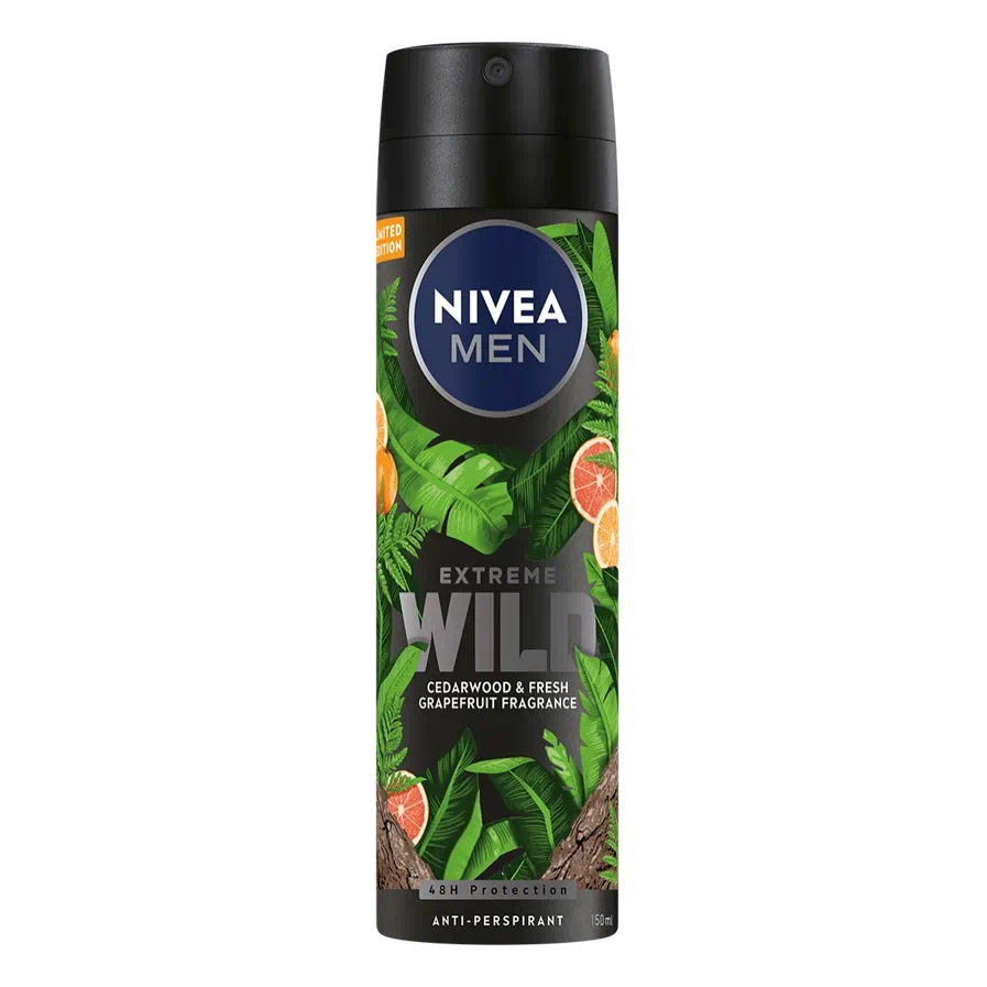 65138231658411731 Men Extreme Wild antyperspirant w spray'u Cedar Wood 150ml - obrazek 1