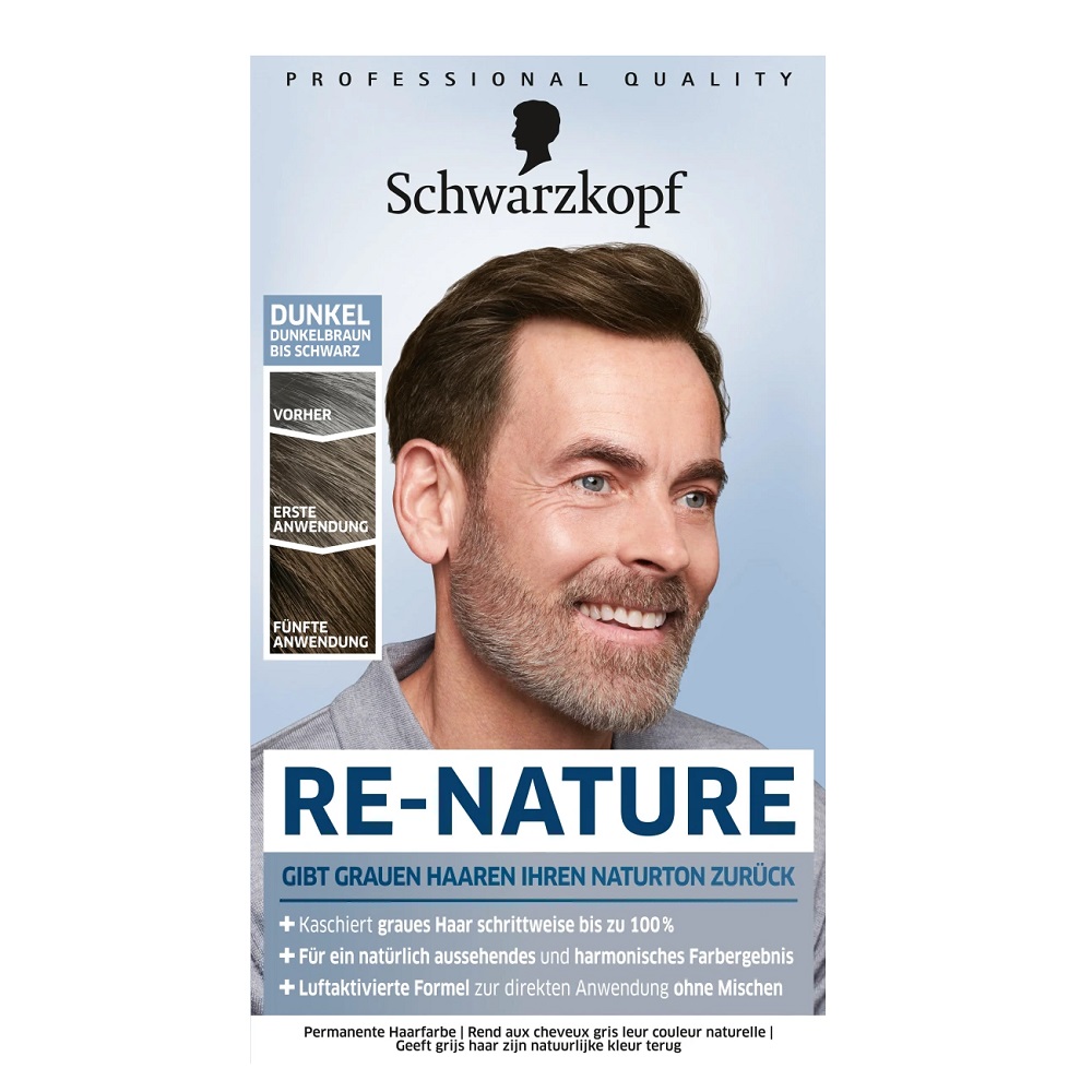 65315621674816461 Re-Nature Men krem niwelujący siwe włosy Ciemny - obrazek 1